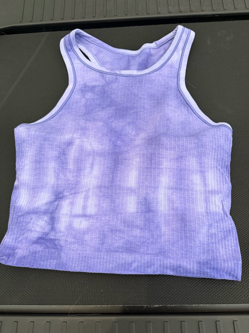lululemon athletica Lavender Tie-Dye Ribbed Crop Tank size 4